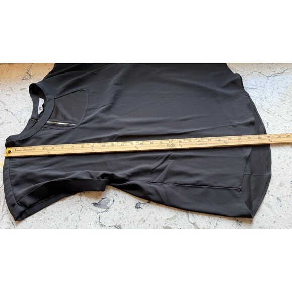 So Good For Life Top Womens Size XL Black Open Front Chest Keyhole Back NWOT - Picture 6 of 8